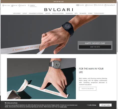 bulgari italian website